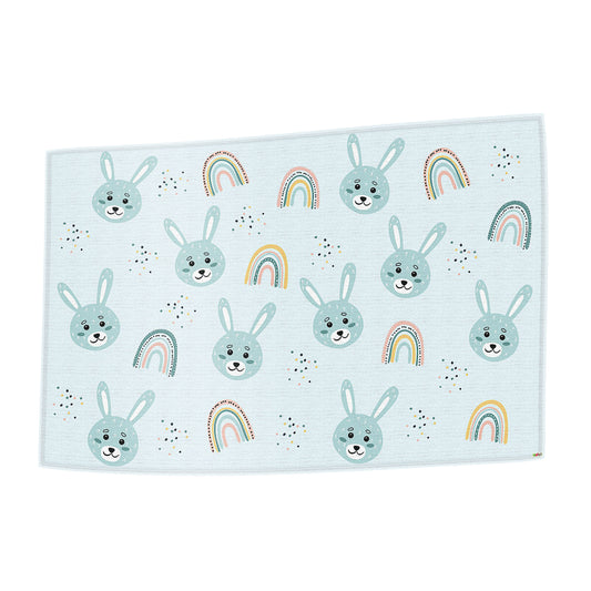 Handtuch Hase blau