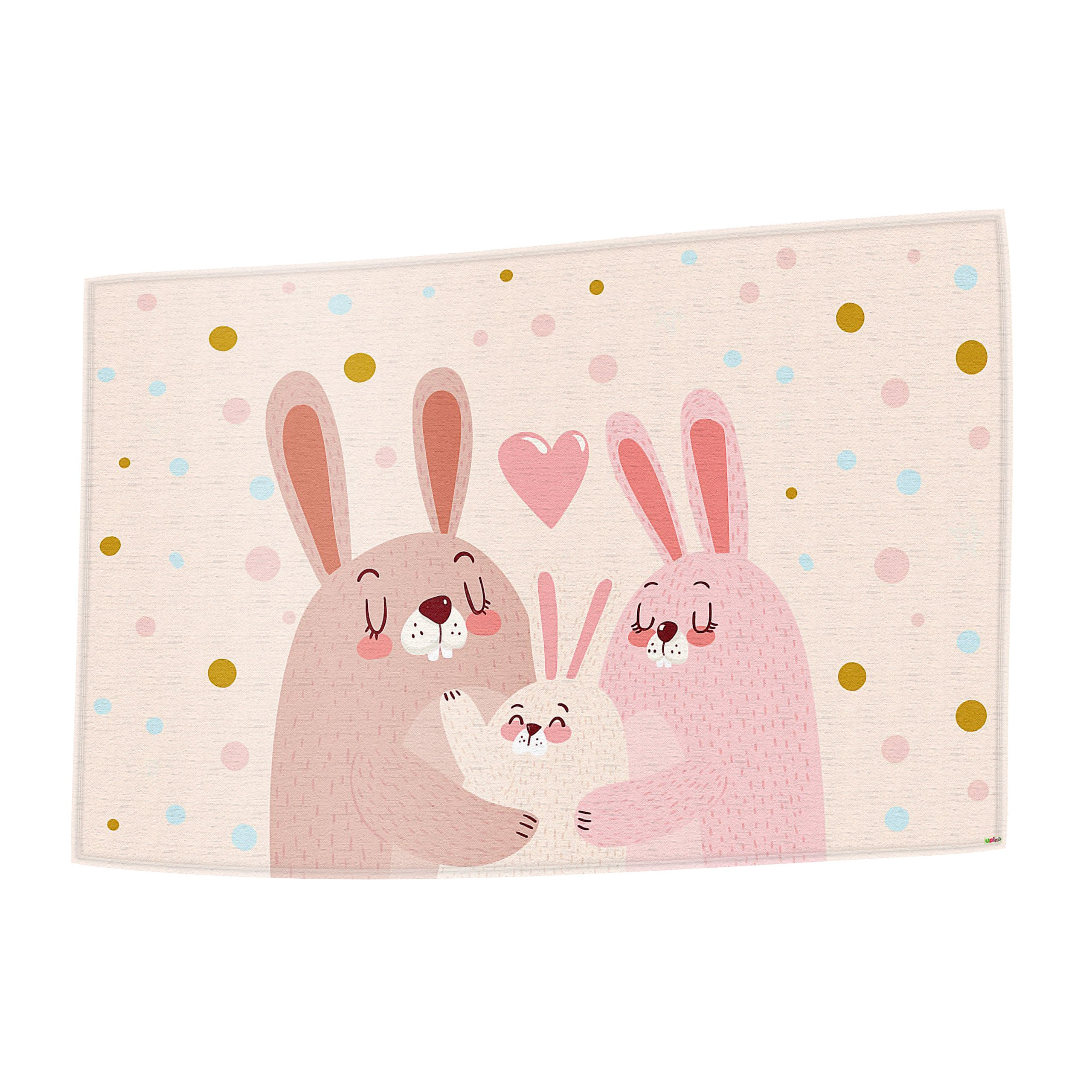 Kinderhandtuch Hase rosa – weich, saugstark und Öko-Tex-zertifiziert