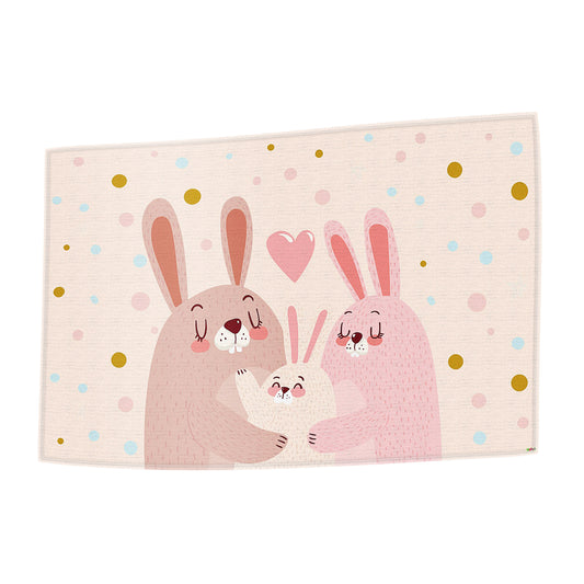 Handtuch Hase rosa