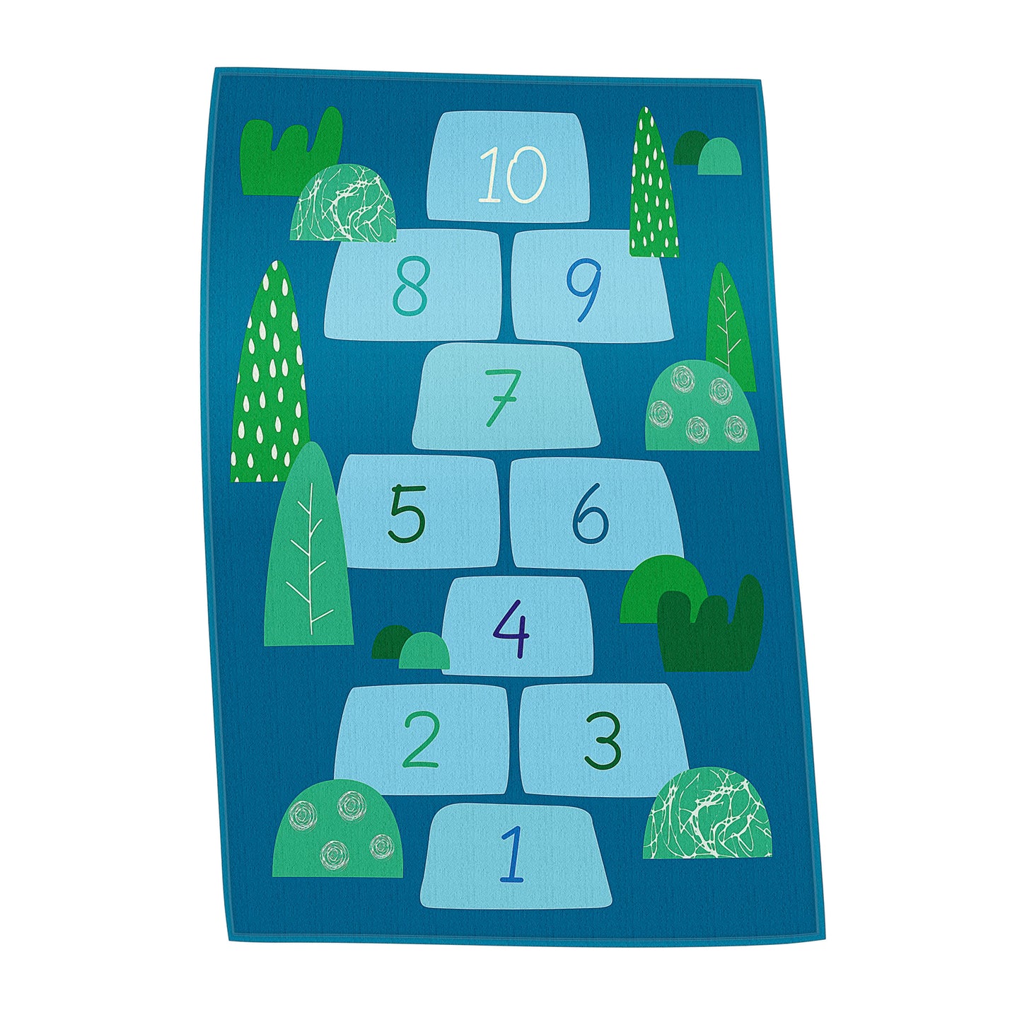 Handtuch Hopse-Spiel blau