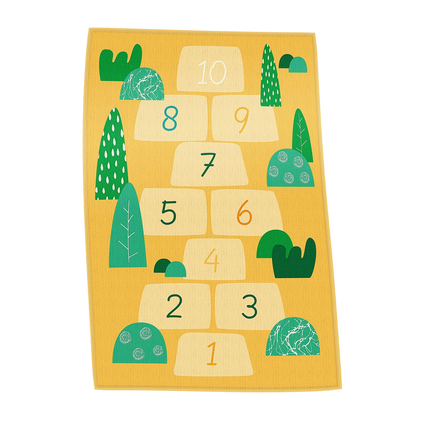 Handtuch Hopse-Spiel gelb