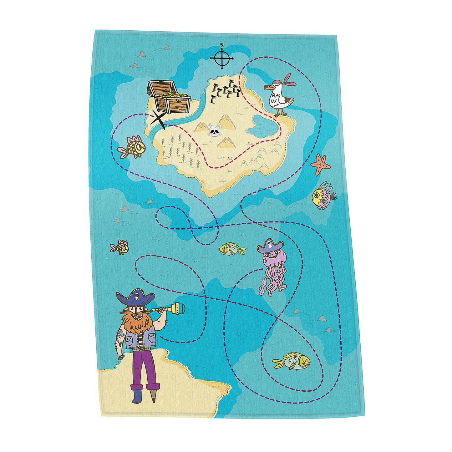 Handtuch Schatzkarte