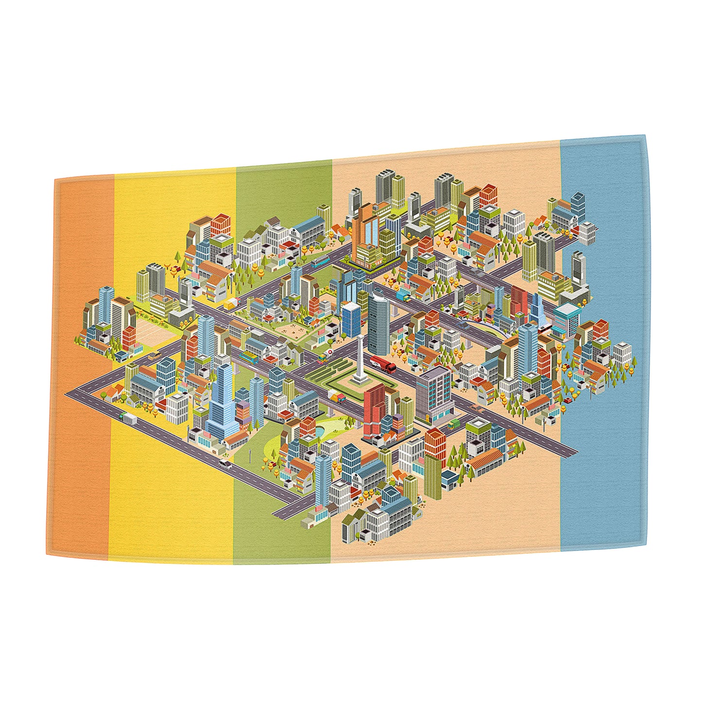Handtuch Stadt isometrisch