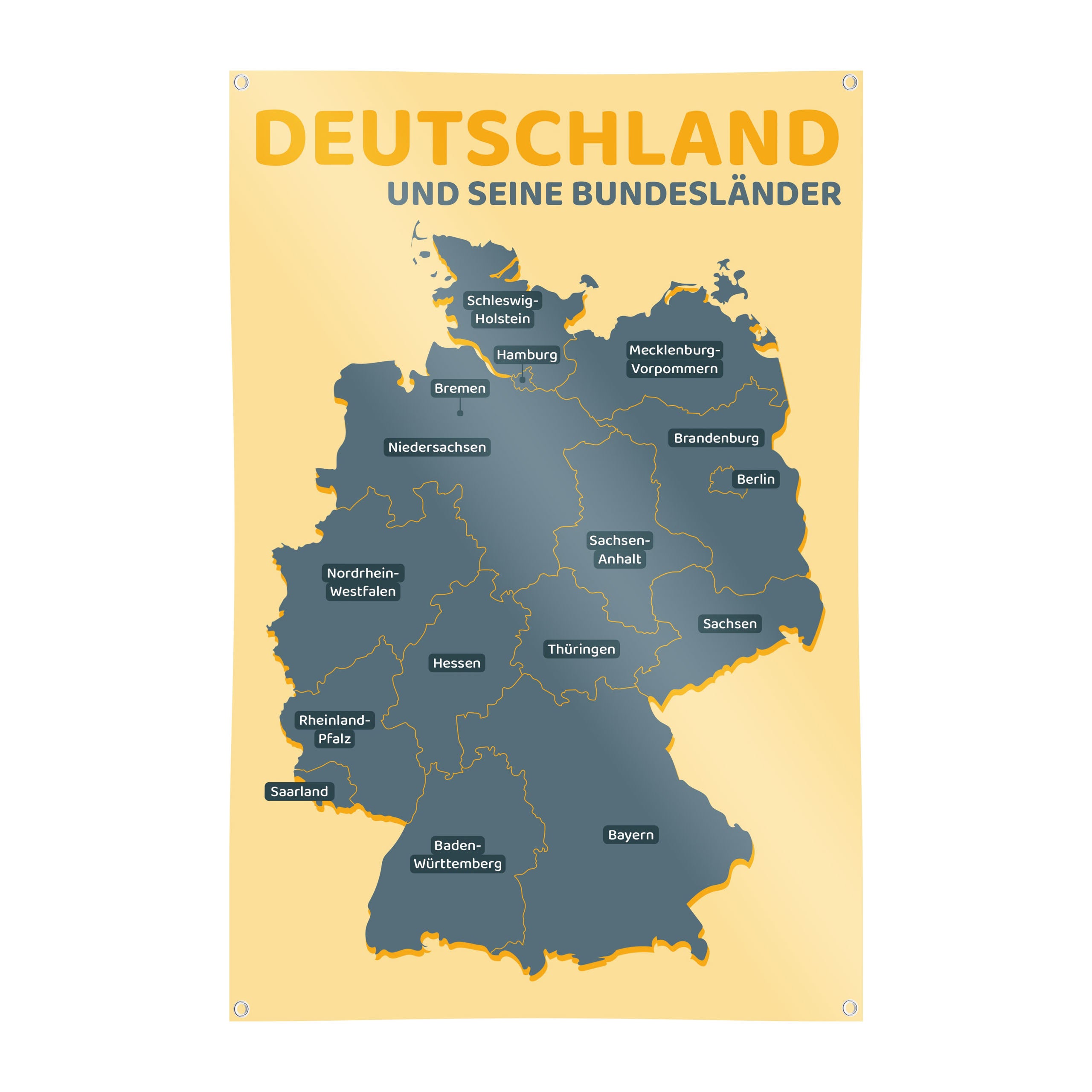 Spielplane Deutschland – wetterfest und abwischbar für drinnen und draußen