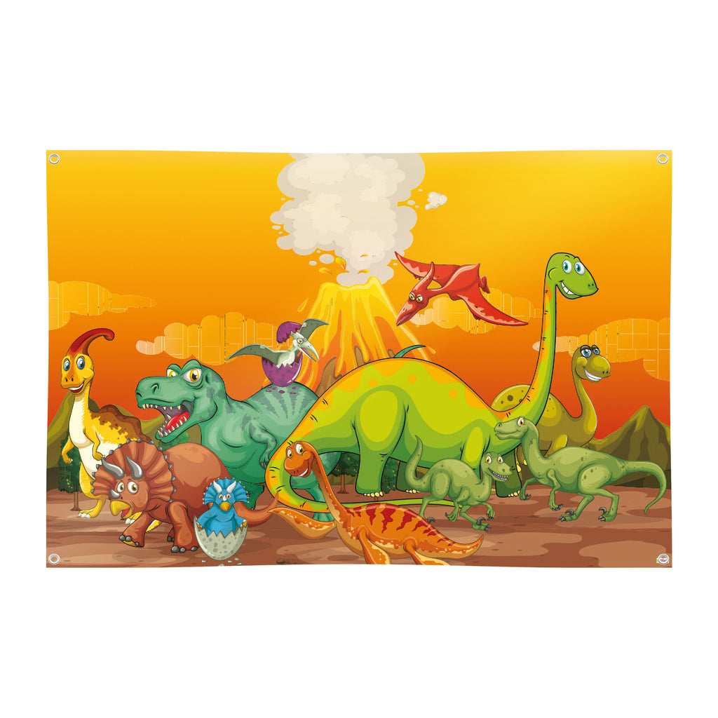 Spielplane Dino – wetterfest und abwischbar für drinnen und draußen