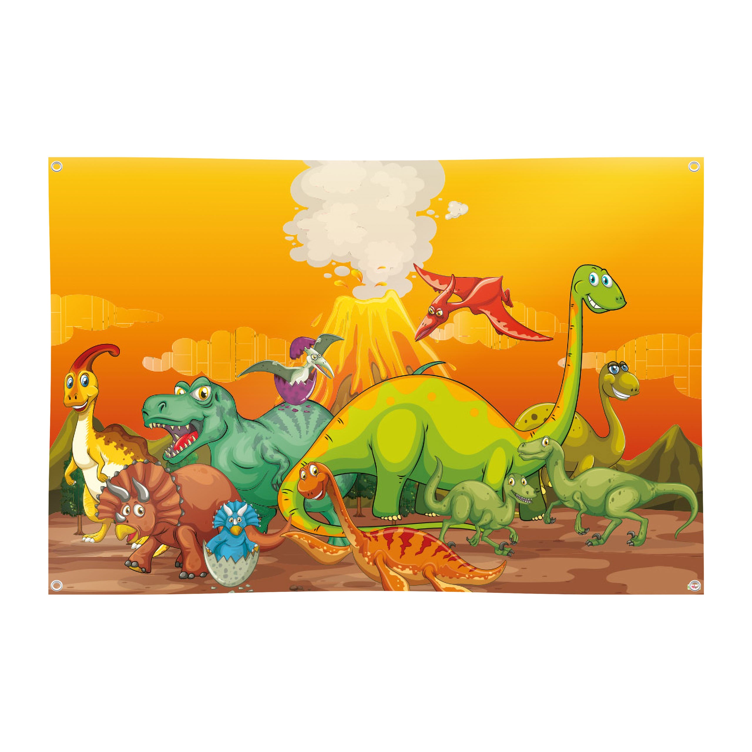 Spielplane Dino – wetterfest und abwischbar für drinnen und draußen