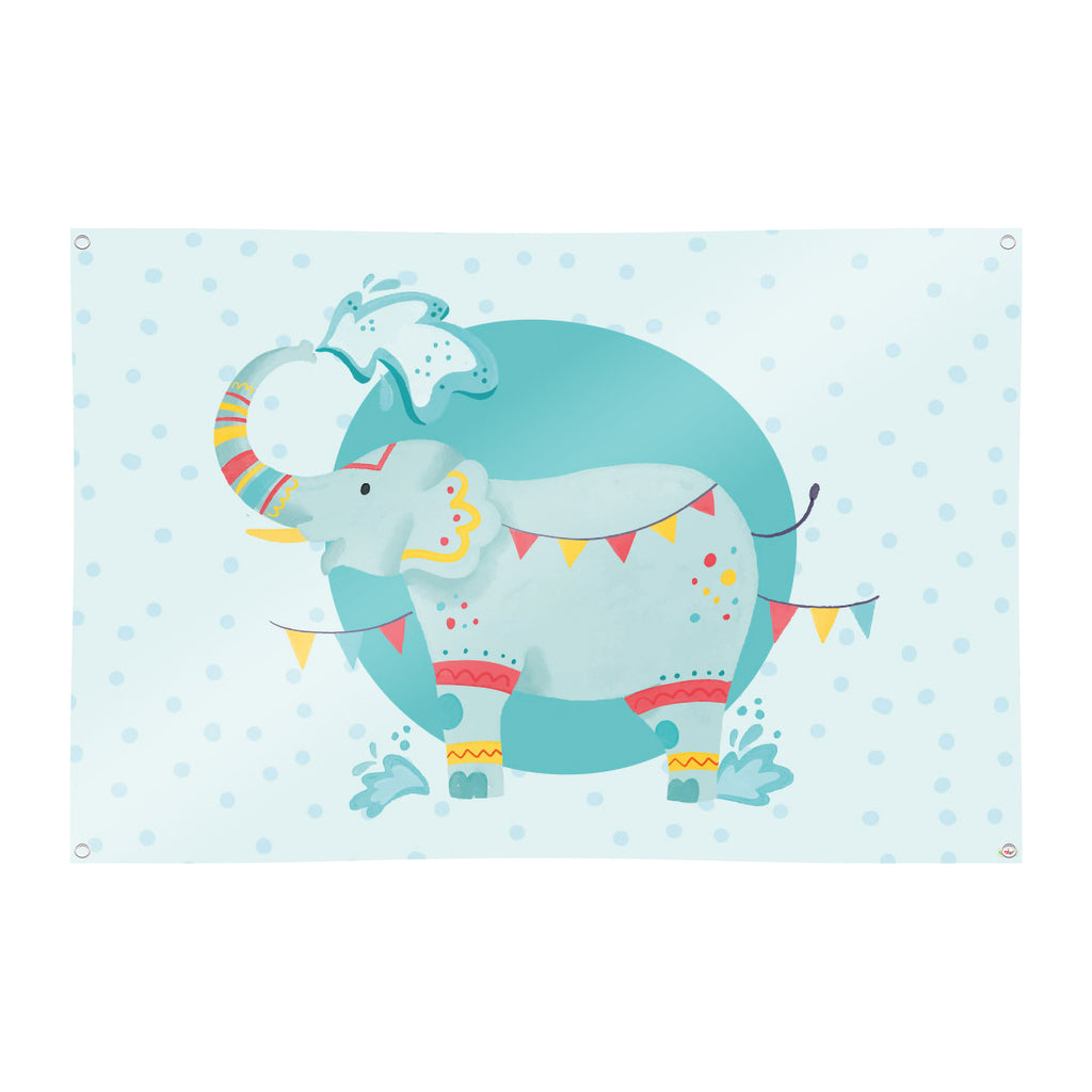 Spielplane Elefant – wetterfest und abwischbar für drinnen und draußen