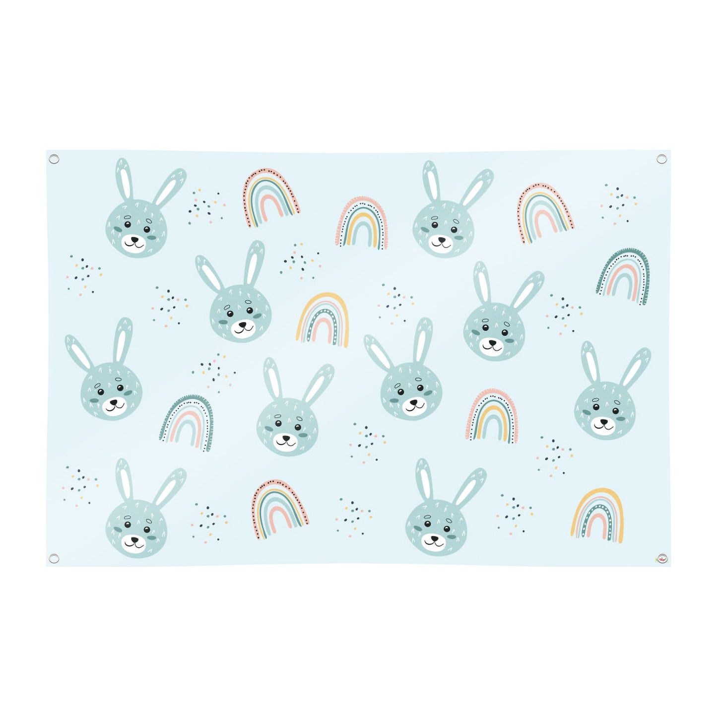 Spielplane Hase blau