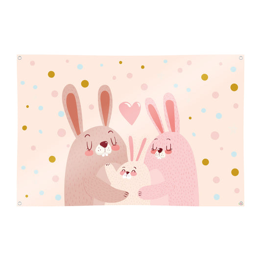 Spielplane Hase rosa