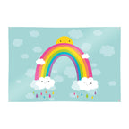 Spielplane Regenbogen Sonne Wolken – wetterfest und abwischbar für drinnen und draußen