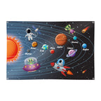 Spielplane Sonnensystem – wetterfest und abwischbar für drinnen und draußen