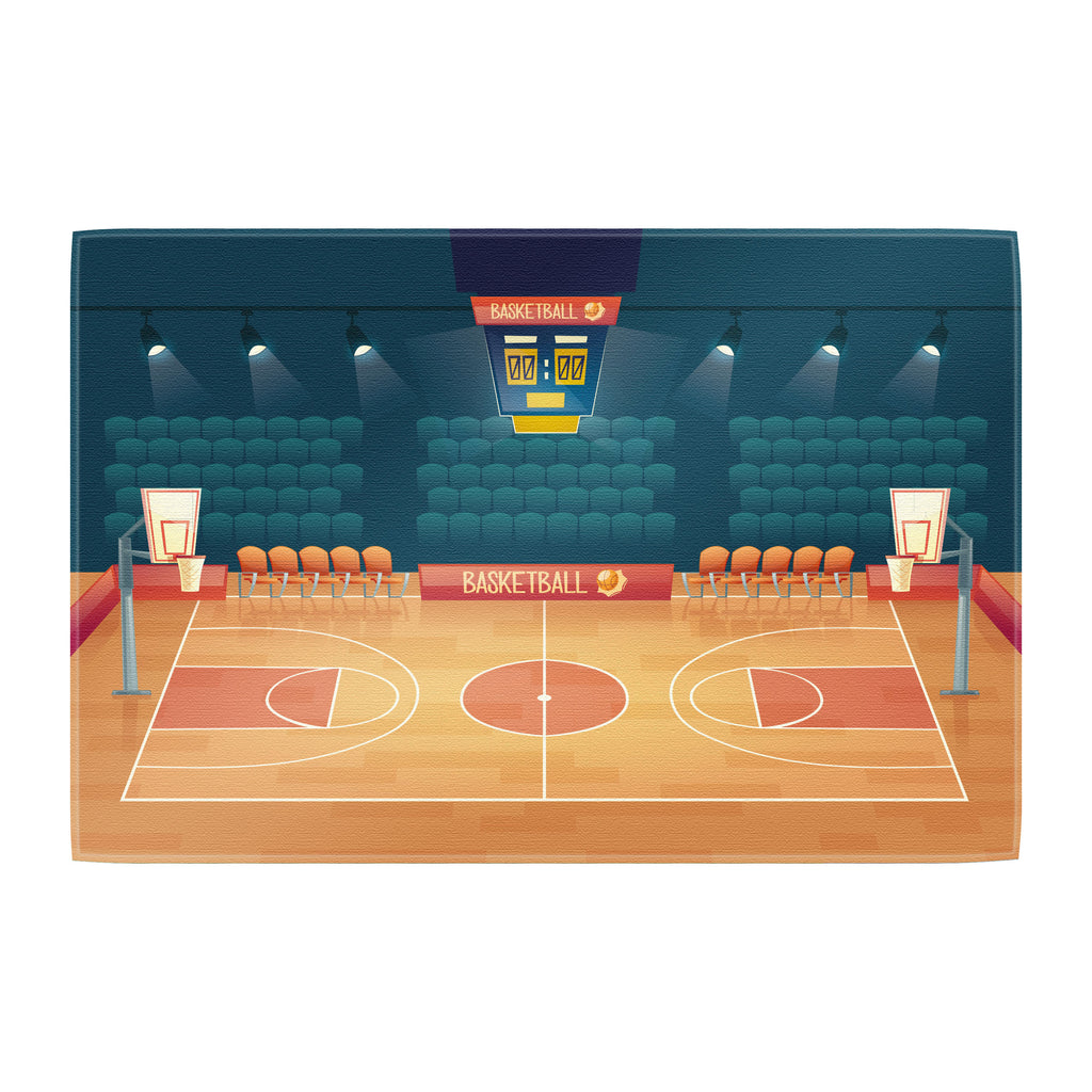 Spielteppich Basketball fürs Kinderzimmer – rutschfest und waschbar