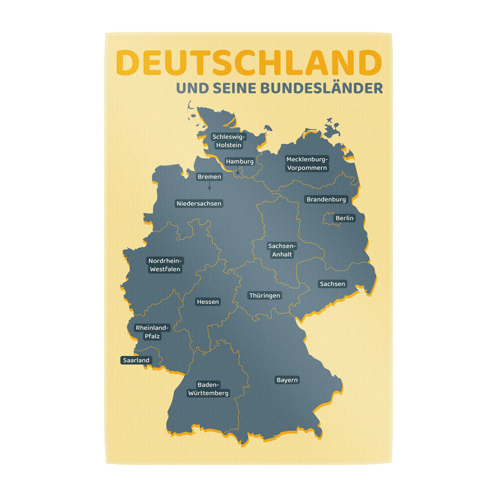 Spielteppich Deutschland fürs Kinderzimmer – rutschfest und waschbar