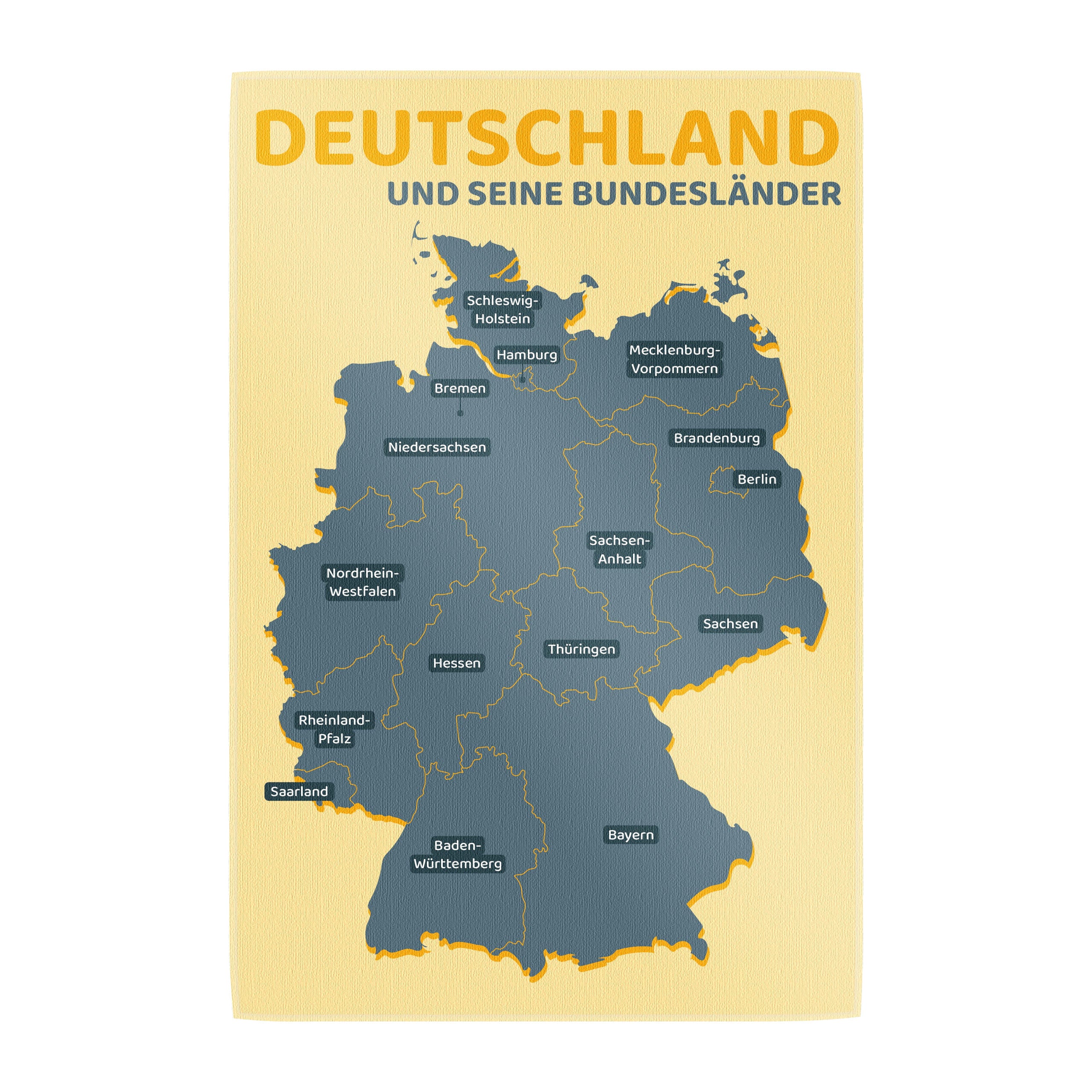 Spielteppich Deutschland fürs Kinderzimmer – rutschfest und waschbar