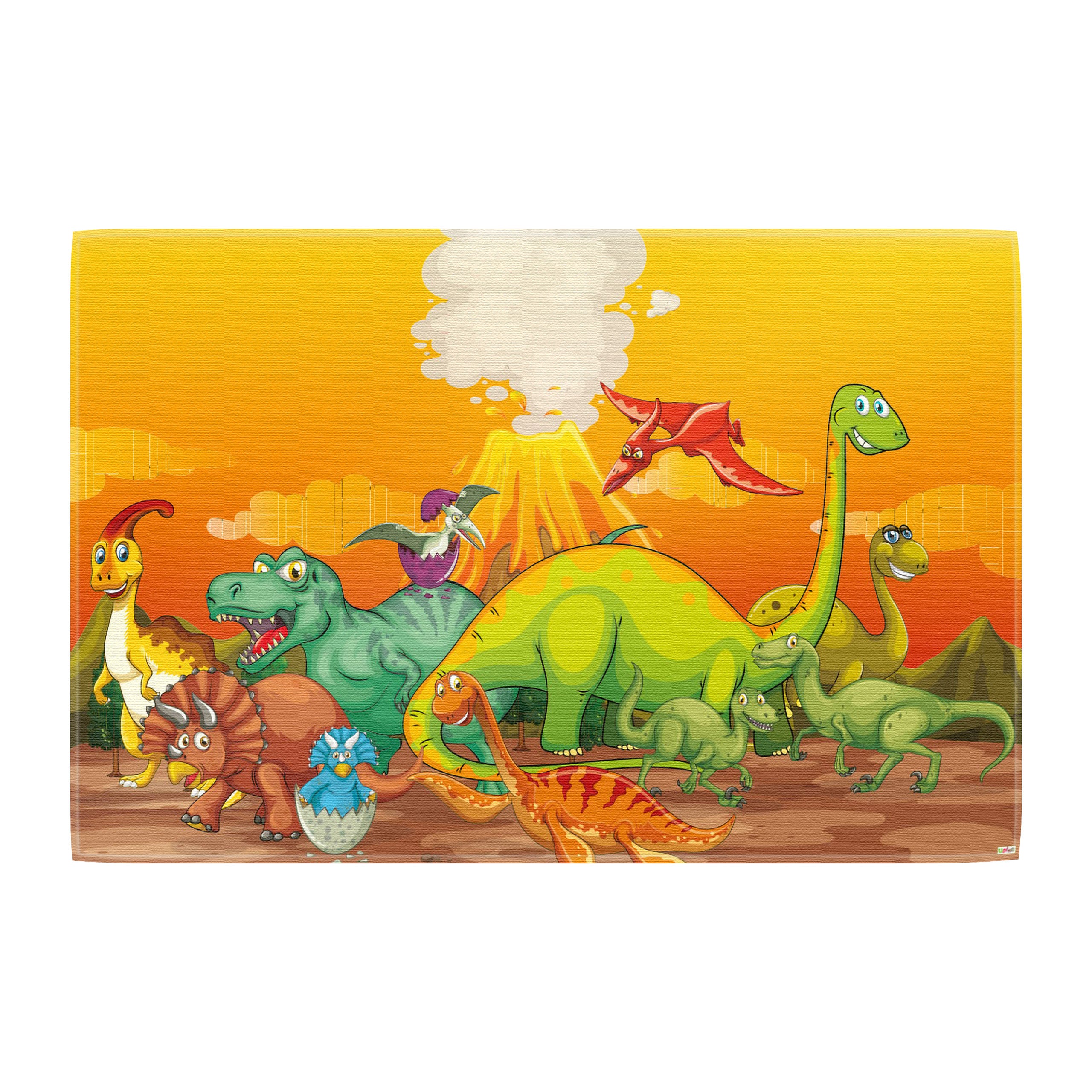 Spielteppich Dino fürs Kinderzimmer – rutschfest und waschbar