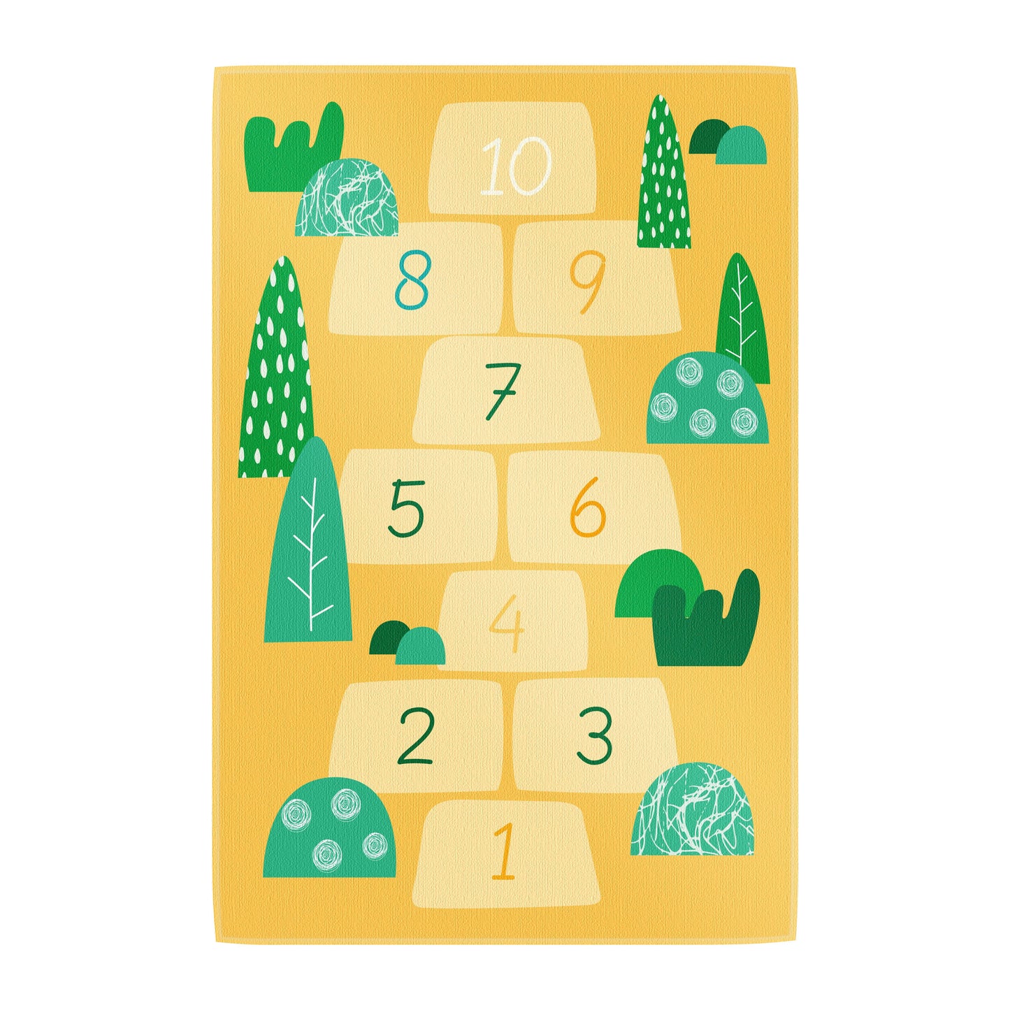 Teppich Hopse-Spiel gelb