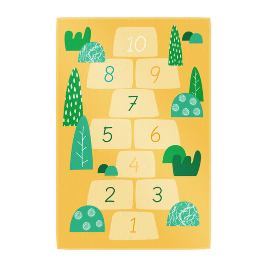 Teppich Hopse-Spiel gelb