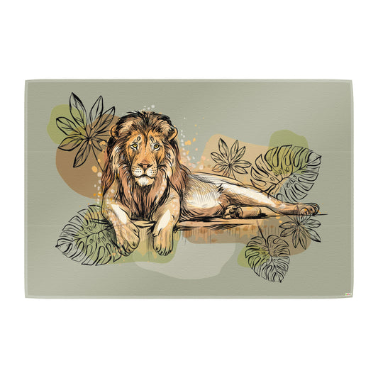 Teppich Löwe gezeichnet