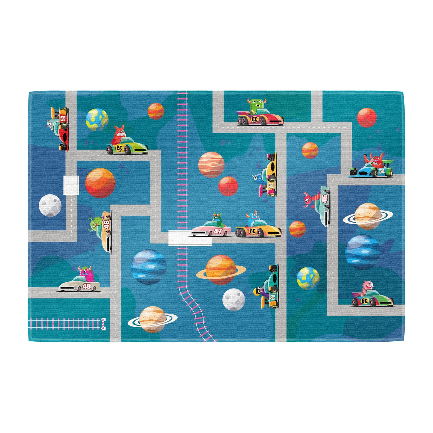 Teppich Monster-Rennen