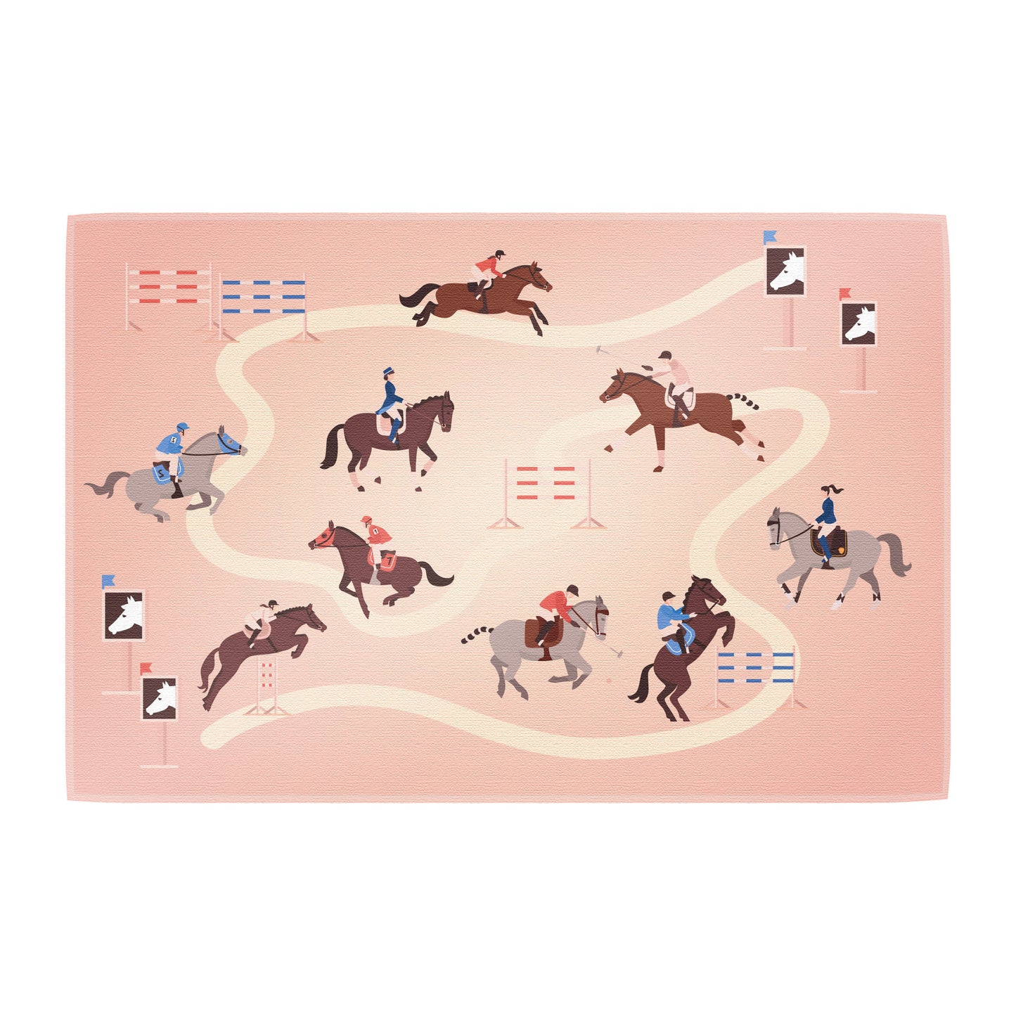 Teppich Pferderennen