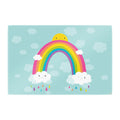 Spielteppich Regenbogen Sonne Wolken fürs Kinderzimmer – rutschfest und waschbar