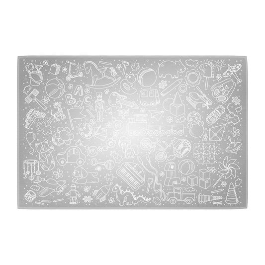 Teppich Spielzeug grau