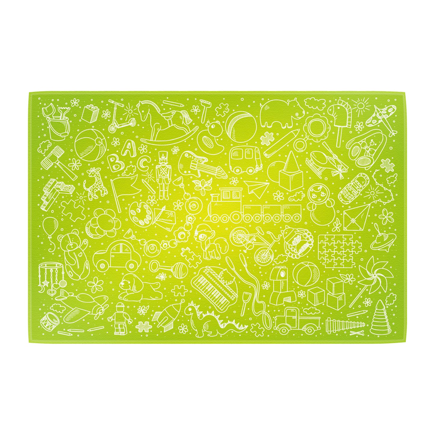 Teppich Spielzeug grün