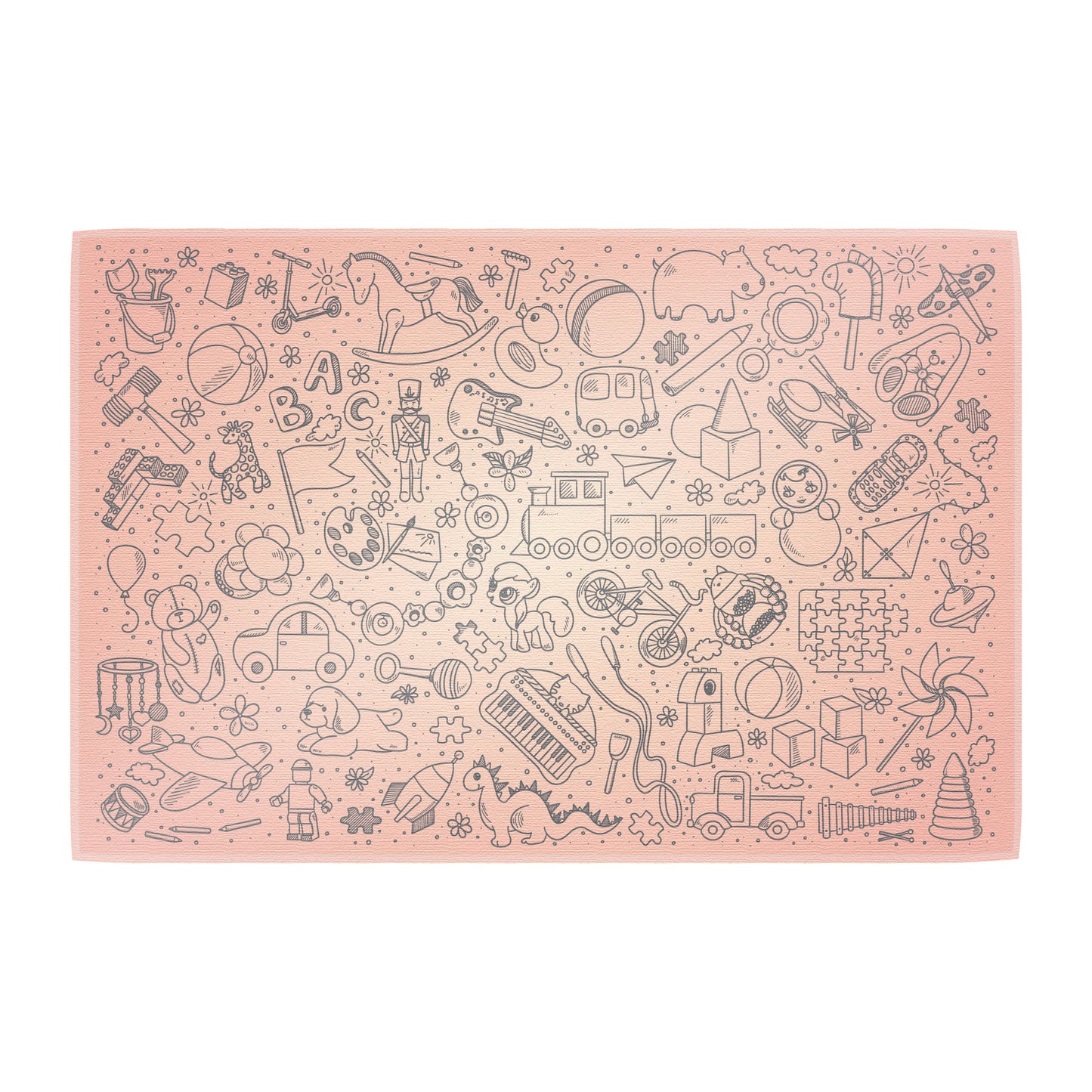 Teppich Spielzeug rosa
