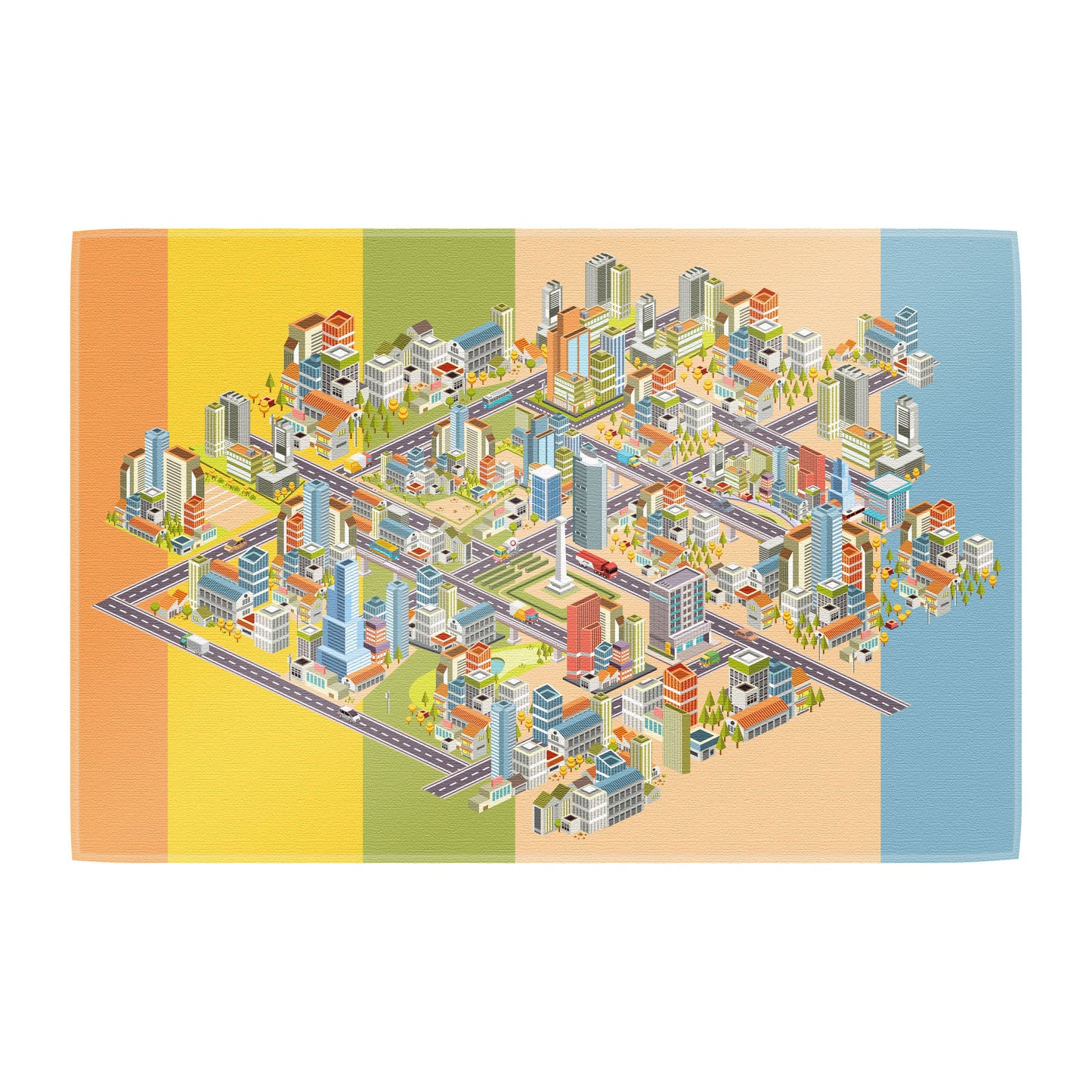 Teppich Stadt isometrisch