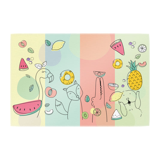 Teppich Tiere-Früchte