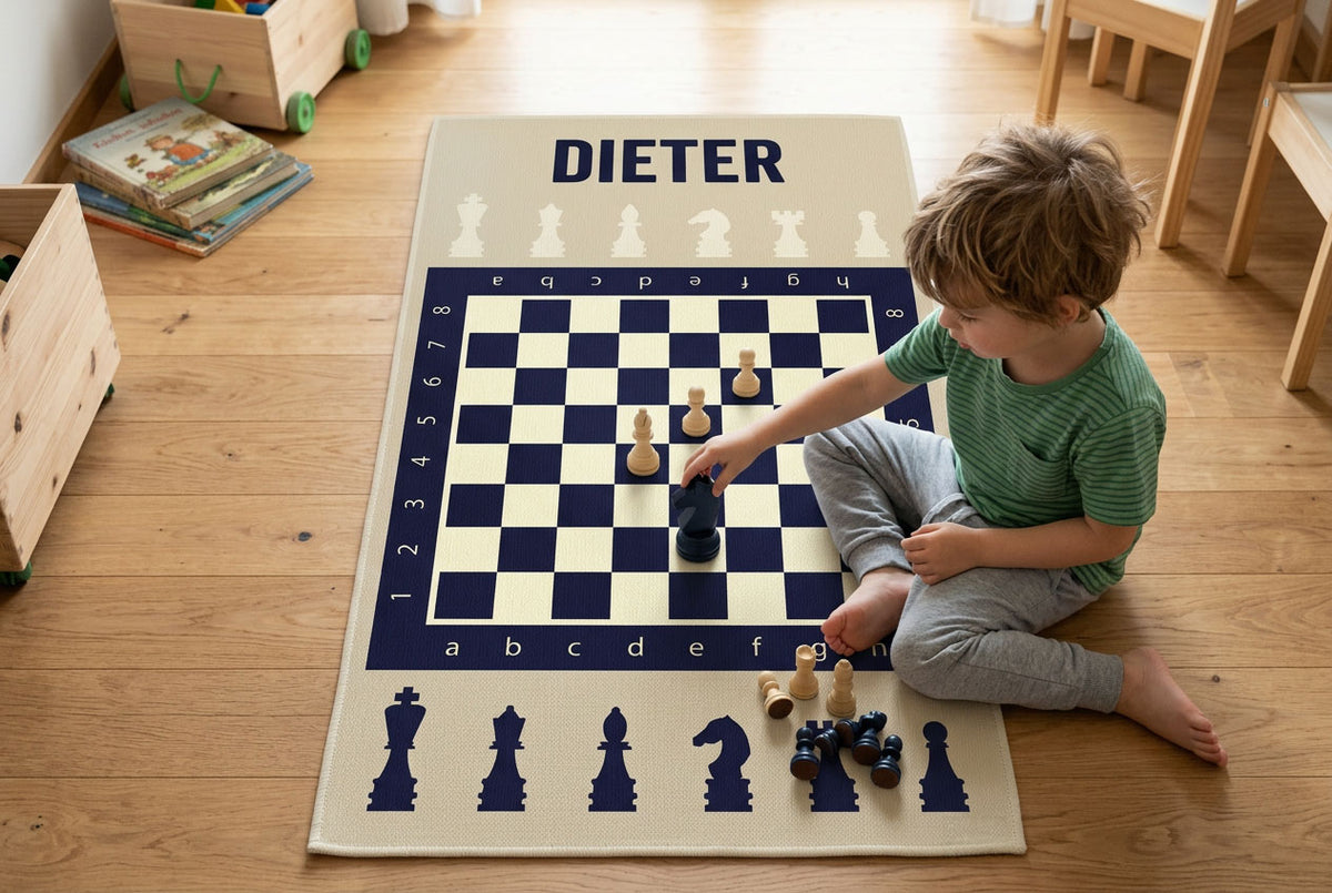 Spielteppich mit eingewebtem Wunschnamen