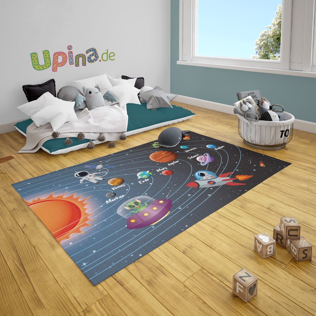 Spielteppich Sonnensystem von upina.de