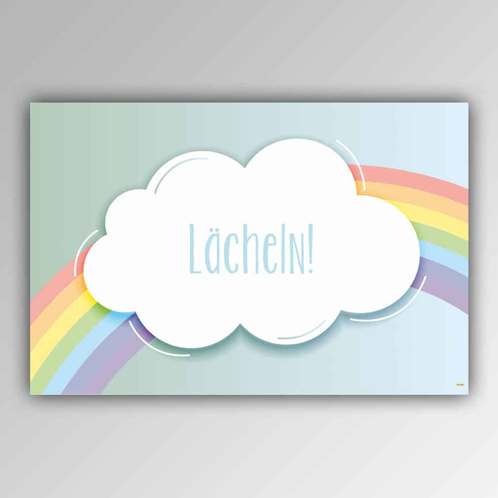 Spielhandtuch Wolke-Regenbogen-Motiv - upina.de